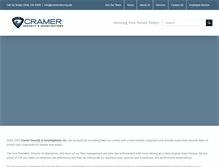Tablet Screenshot of cramersecurity.net
